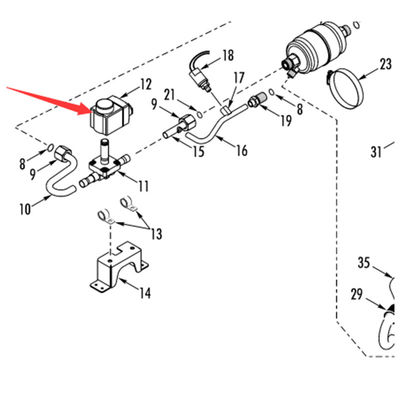 मॉडल 415047 12V / 415051 24V थर्मो किंग RV200 मूल हीटिंग सोलेनोइड वाल्व कॉइल