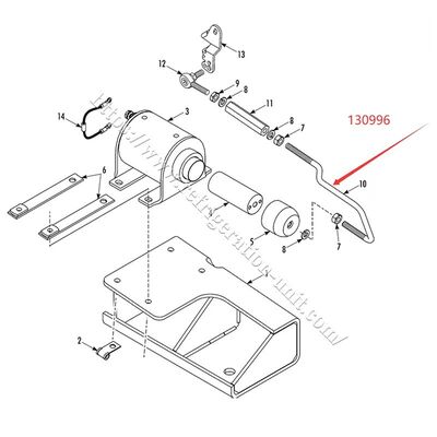 130996 THERMOKING SP रेफ्रिजरेशन यूनिट खींच रॉड- ईंधन सोलेनोइड,T-M/T-R बाद के बाजार के भाग