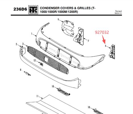 927032 92-7032 BRACKET - कॉइल (इंजन पक्ष), ((T1000R/T1000M/T1200R) कवर समर्थन