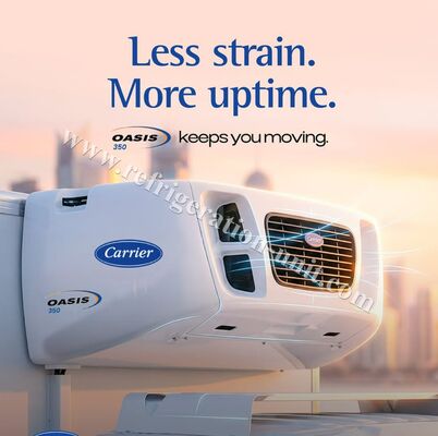 ओएसिस 350 कैरियर ट्रांसकोल्ड रेफ्रिजरेशन यूनिट उपलब्ध 8-9 मीटर रेफ्रिजरेटेड बॉक्स ट्रक के लिए 40-50 डिग्री परिवेश तापमान अच्छी कीमत में